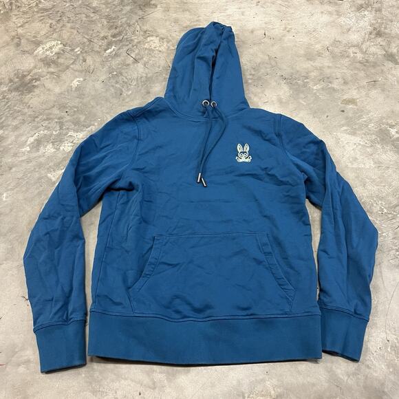 Psycho Bunny Men's Gresham Embroidered Logo Kangaroo pocket Hoodie size XS - Picture 1 of 9